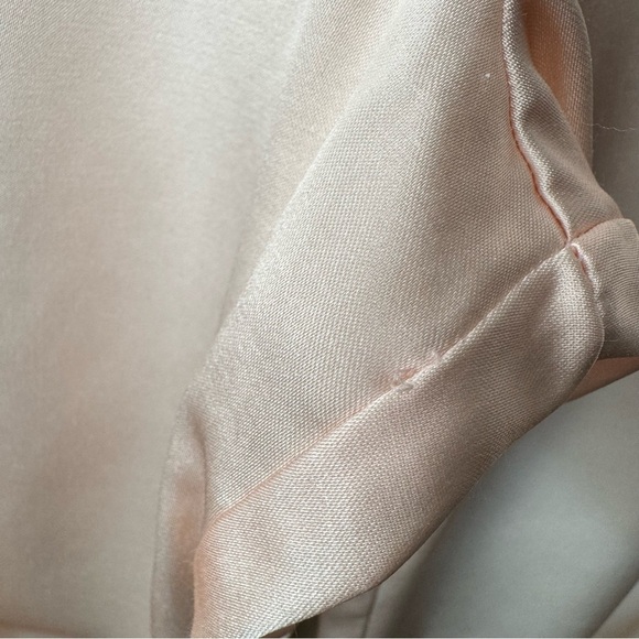 EVE STILLMAN Vintage Pink Satin Pajama Set Embroidered Floral PJs Size Medium - Picture 8 of 10